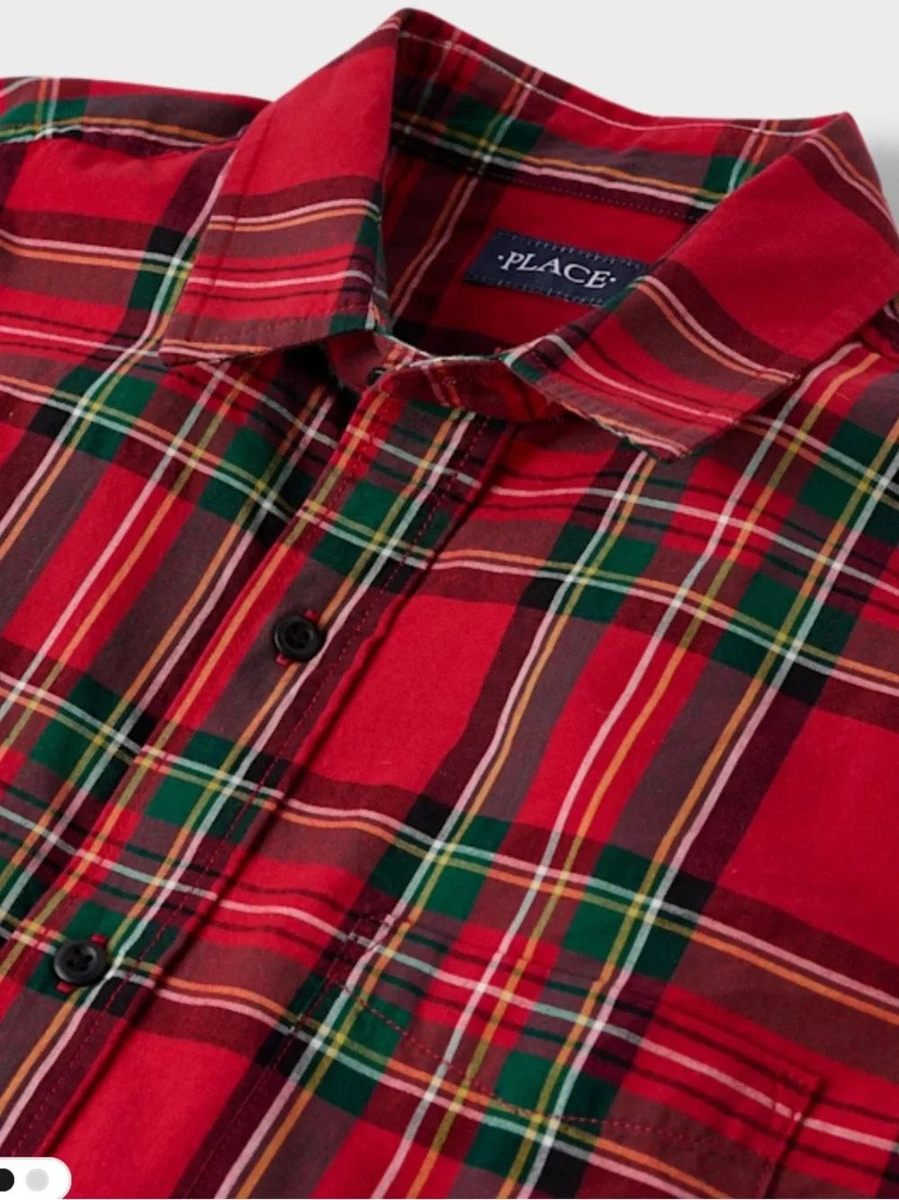 The Children's Place Red Plaid Button-Down Shirt